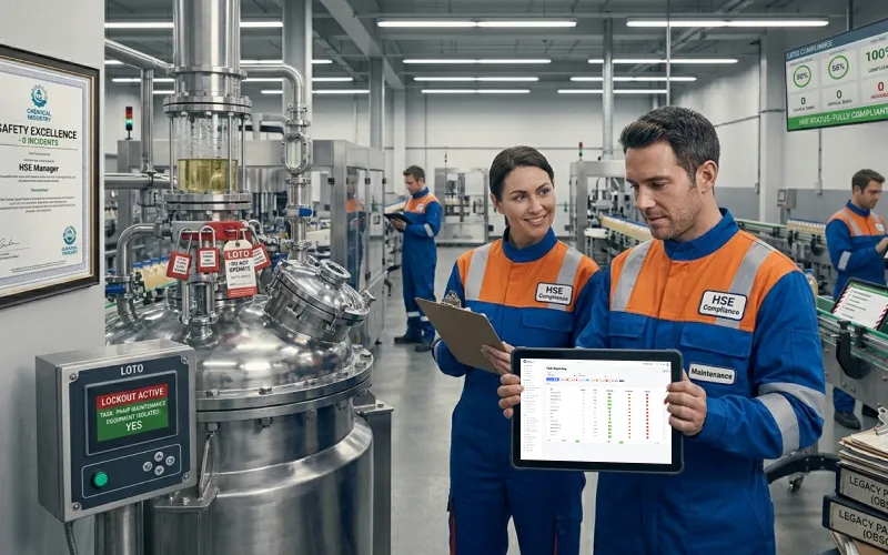 Chemical processing safety enforcement