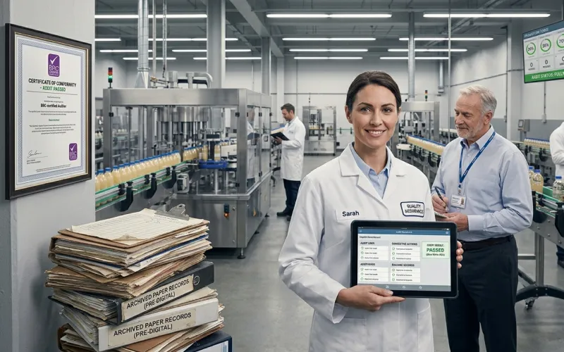 Food processing maintenance compliance