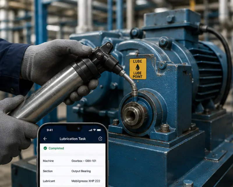 Lubrication management task form