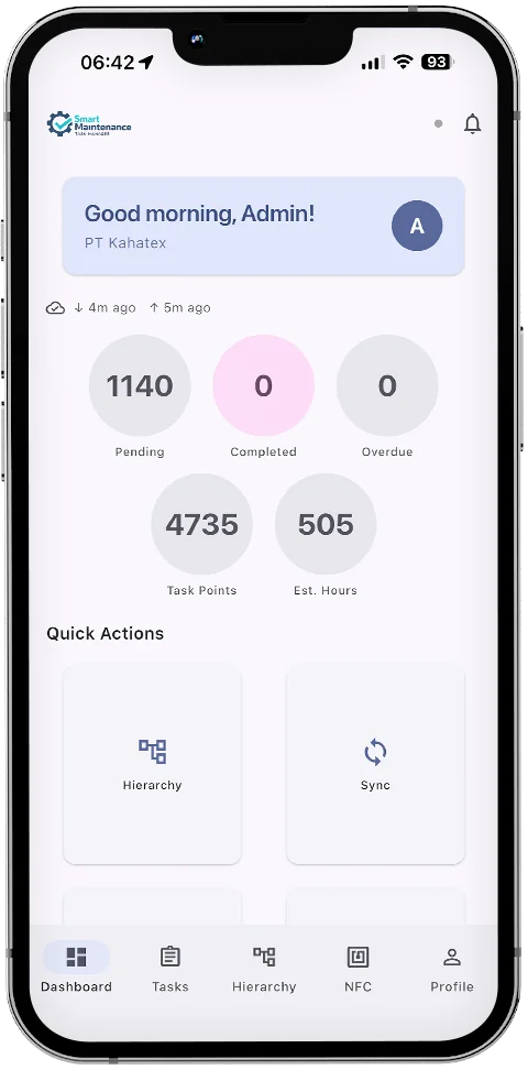 Smart Maintenance Task Manager mobile app