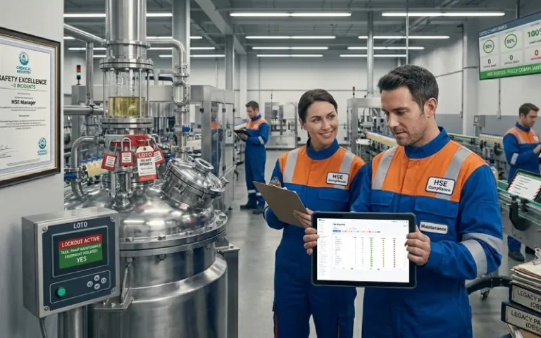 Chemical plant during a planned turnaround